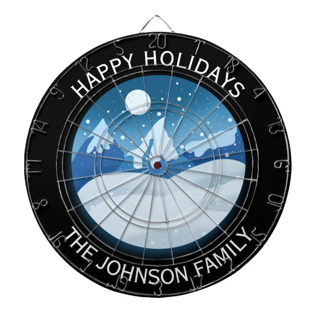 Peaceful Frosted Landscape Custom Darttavla (Framsidan)