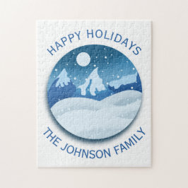 Peaceful Frosted Landscape Custom Pussel