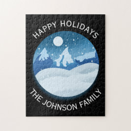 Peaceful Frosted Landscape Custom Pussel