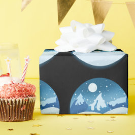 Peaceful Frosted Landscape Presentpapper