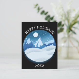 Peaceful Frosted Landscape  Vykort