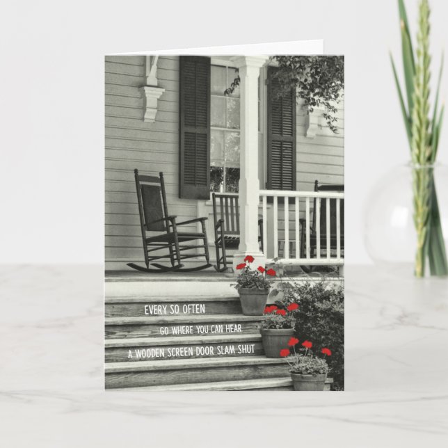 PEACEFUL-gratulationskort Tack Kort (Framsida)