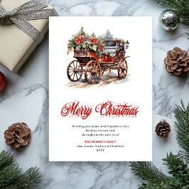 Peaceful holiday scene digital greeting card julkort