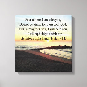 PEACEFUL ISAIAH 41:10 SUNRISE PHOTO CANVASTRYCK