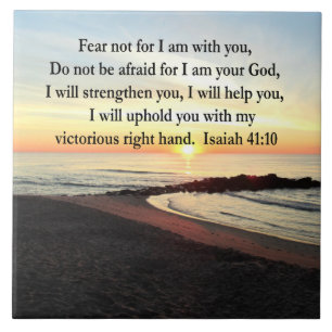 PEACEFUL ISAIAH 41:10 SUNRISE PHOTO KAKELPLATTA