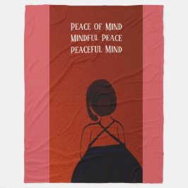 Peaceful Mantra Fleecefilt