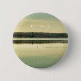 Peaceful Mind – Original Lake Photography Button Knapp