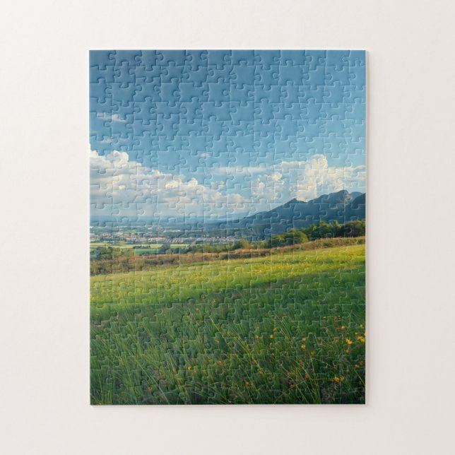 Peaceful Mountain Flowers Puzzle Pussel (Vertikal)