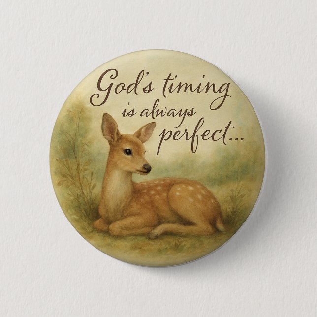 Peaceful Nature  Button Design... Knapp (Framsida)