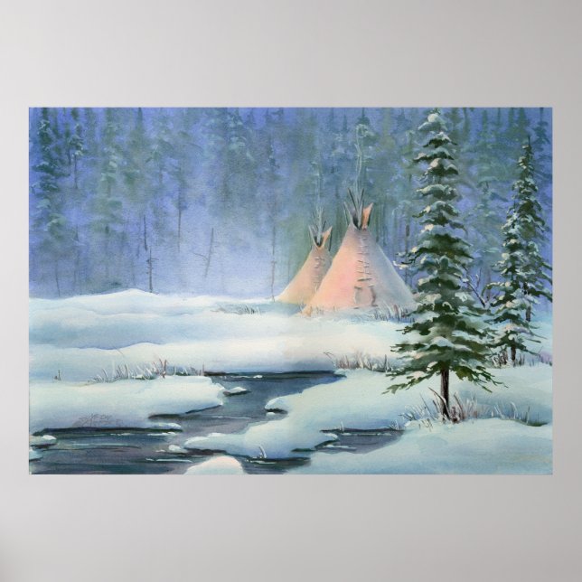 PEACEFUL TIPI AV SHARON SHARPE POSTER (Framsidan)