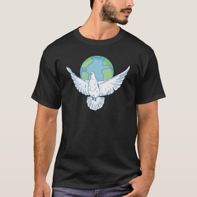Peacefull world t shirt (Framsida)