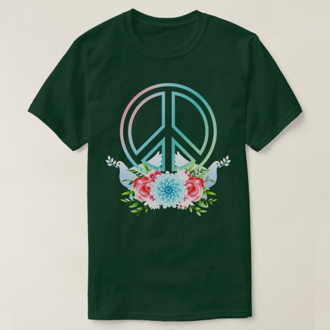 Peacekolorös Krig T Shirt (Design framsida)