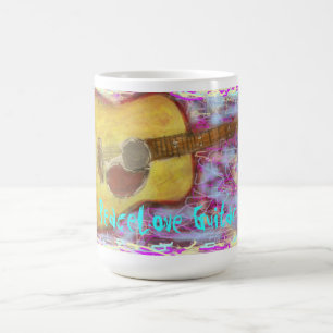 PeaceLove gitarrkonst Kaffemugg