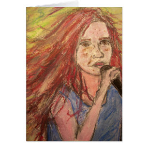 PeaceLove Rocker Girl Hälsningskort