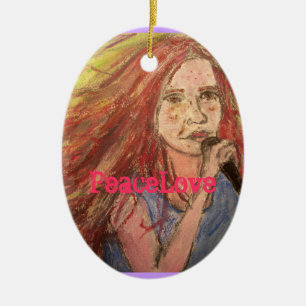PeaceLove vippaflicka Julgransprydnad Keramik