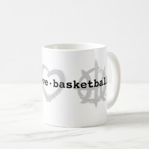 PeaceLoveBasketball mugg