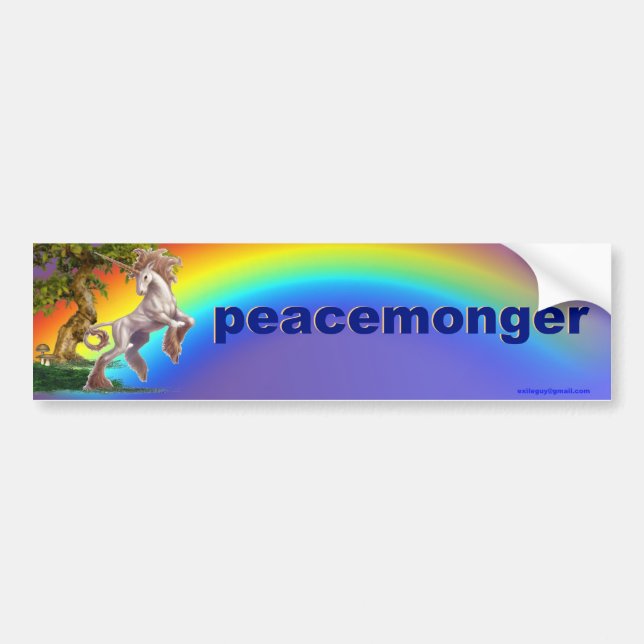 peacemonger bildekal (Framsidan)