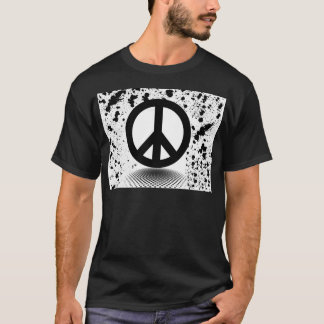 Peacesign splatter tee shirt