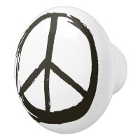 Peacesymbolens skylt Hippie Kärlek Artistic Brushe