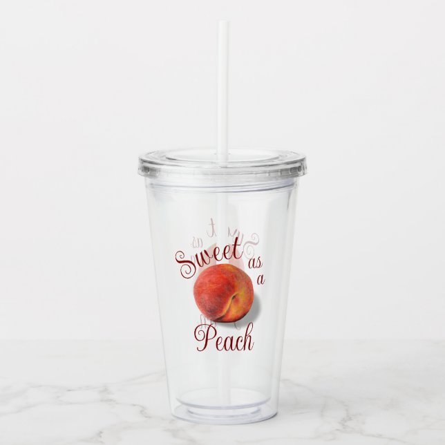 Peach Acrylic Tumbler Take Away Mugg (Framsida)