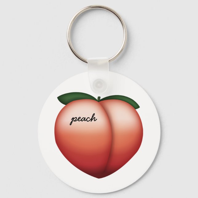 Peach Aesthetic Keychain Nyckelring (Framsida)