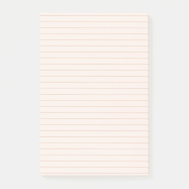 Peach Aesthetic Linted Post-it Notes (Framsida)