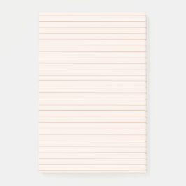 Peach Aesthetic Linted Post-it Notes Block
