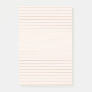 Peach Aesthetic Linted Post-it Notes Block