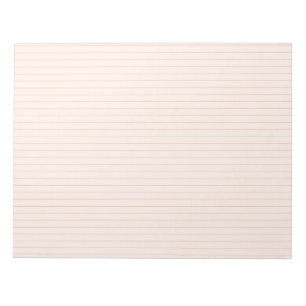 Peach Aesthetic Wide Lining Pappert Anteckningsblo Anteckningsblock