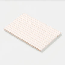 Peach Aesthetic Wide Linted Post-it Notes