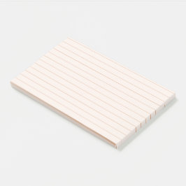Peach Aesthetic Wide Linted Post-it Notes
