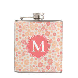 Peach Airy Wildblomme Meadow Mönster Fickplunta