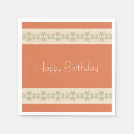 Peach and Beige Pappersservett