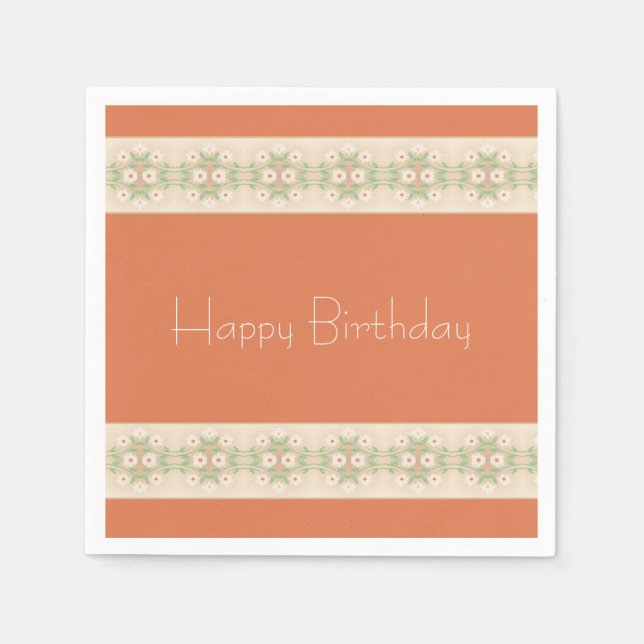 Peach and Beige Pappersservett (Framsidan)