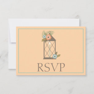 Peach and Teal Loving Tropical Response OSA Kort