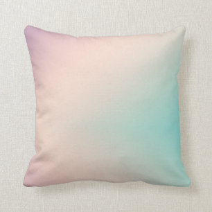 Peach Aqua Tie Dye Ombre Kudde