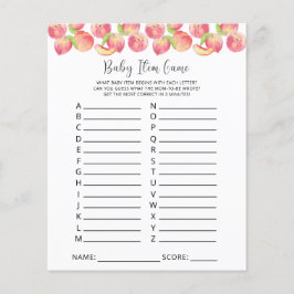 Peach Baby-artikelspel. Barnstödsspel