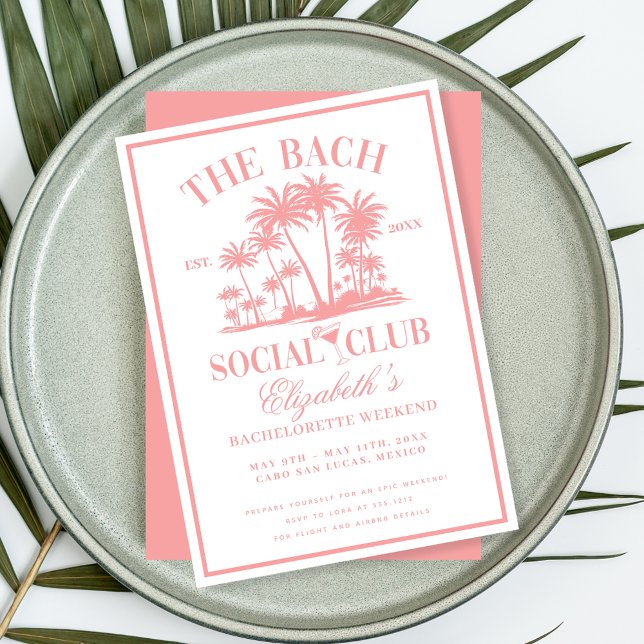 Peach Beach Social Club Möhippa Inbjudningar (Skapare uppladdad)