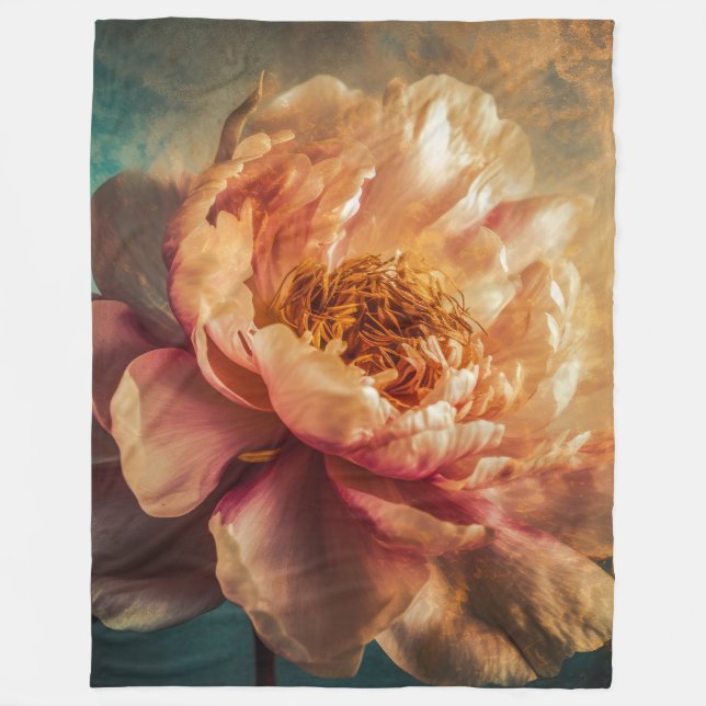 Peach Beauty Fleecefilt (Framsidan)