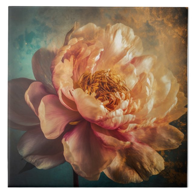 Peach Beauty Kakelplatta (Framsidan)