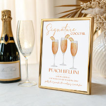 Peach Bellini Signaturdrinkrecept