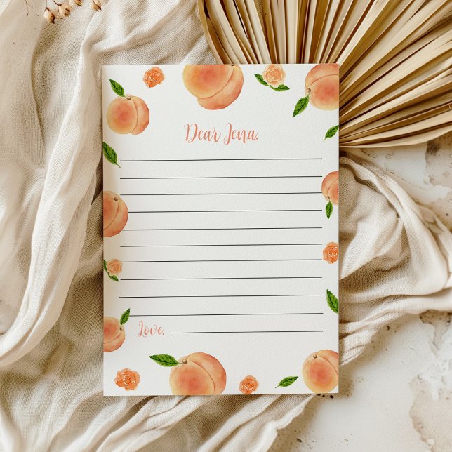 Peach Birthday Time Capsule Message Card Tack Kort (Skapare uppladdad)