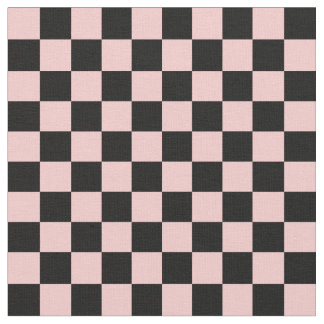 Peach & Black Checkerboard Tyg