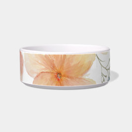 Peach Blommars Pet Bowl
