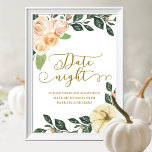 Peach Blommigt Pumpkin Fall Date Night Burk Sign Poster<br><div class="desc">Fäst blommigt för vattenfärg,  falltemat möhippans nattskylt. Enkel att anpassa med din information. Kontakta mig via chatta om du har frågor om teckningen eller behöver anpassa den. OBS! Kontakta Zazzle Customer Care direkt https://help.zazzle.com/hc/en-us/articles/221463567-How-Do-I-Contact-Zazzle-Customer-Support- om du behöver hjälp med beställningar,  frakt,  produktinformation osv.</div>
