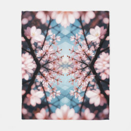 Peach Blossom Kaleidoscope Fleecefilt