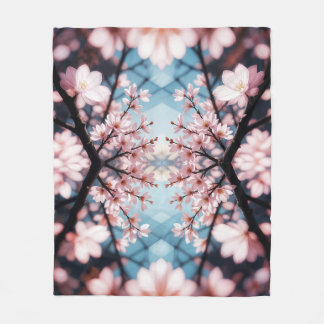 Peach Blossom Kaleidoscope Fleecefilt