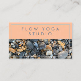 Peach Blue Beach Sten Visitkort