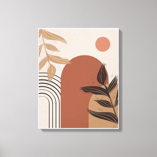 Peach Boho-Kanvastrycket Canvastryck (Framsida)