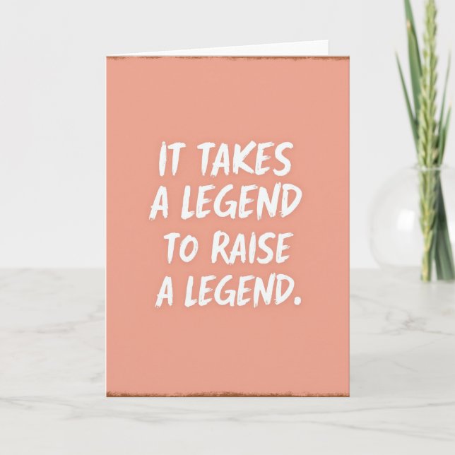 Peach Brushstroke Legend-kort Kort (Framsida)